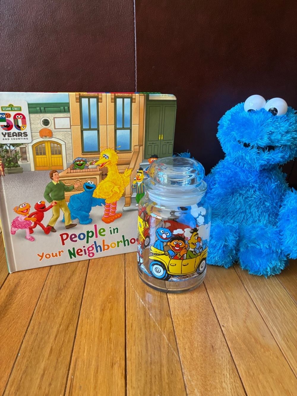 SESAME STREET BUNDLE - Book/CD, Cookie Monster Plush, Cookie Jar